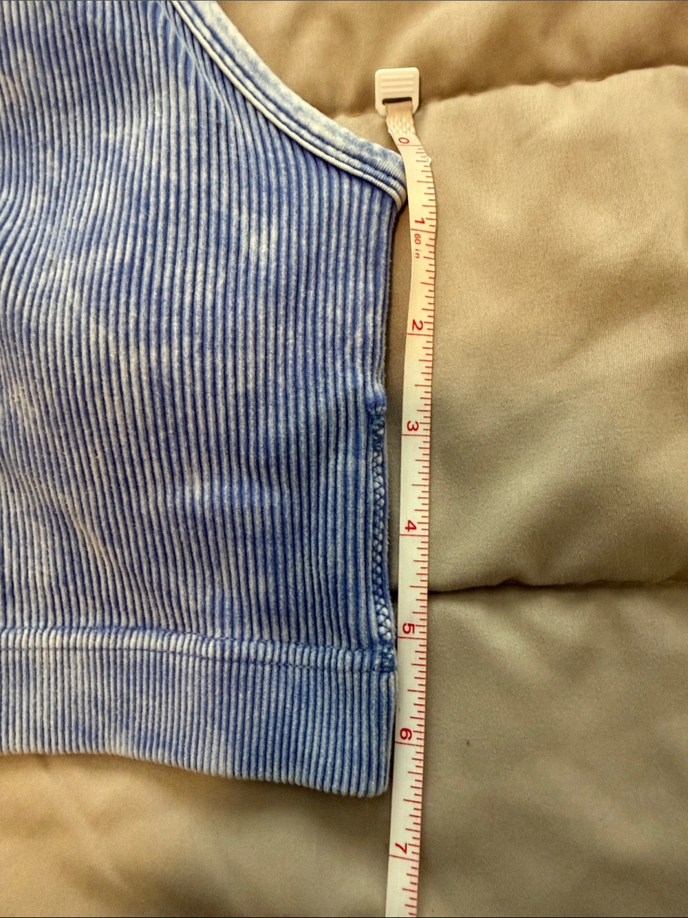 🫶🏼3 for 12!!🫶🏼Zenana Outfitters Ribbed High-Neck Crop Tank - Light Blue - Picture 6 of 6